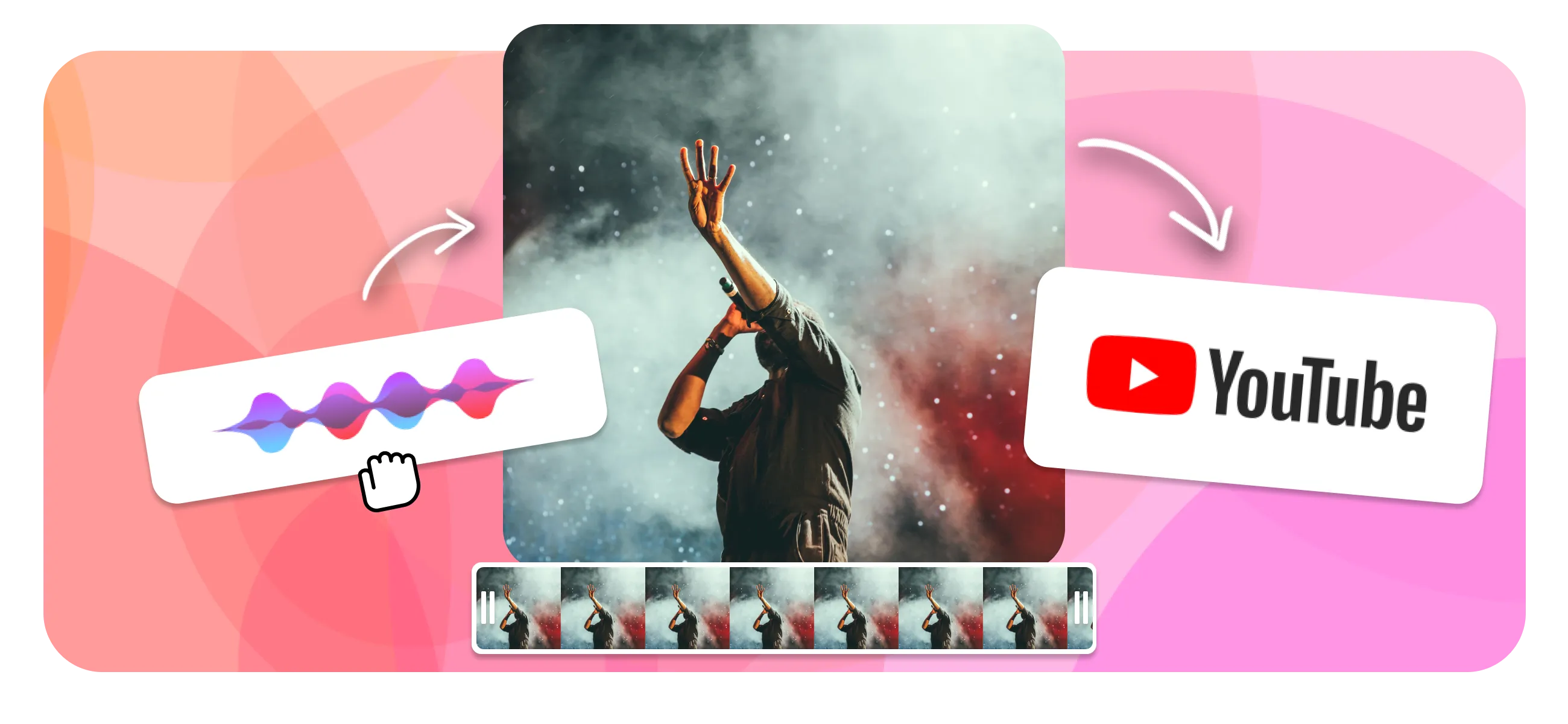 Hero - Hero Illustration of creating Youtube Music Visulisation 